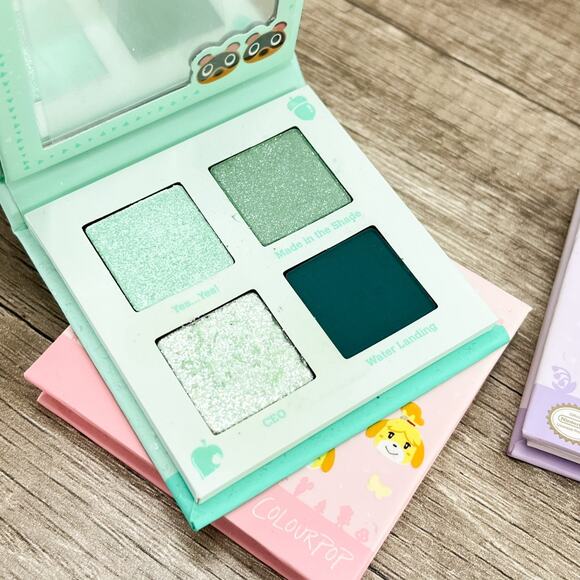 Animal Crossing Colourpop Eyeshadow Pallets 4 NWOB New Without Box Labelle Nook - Picture 4 of 8
